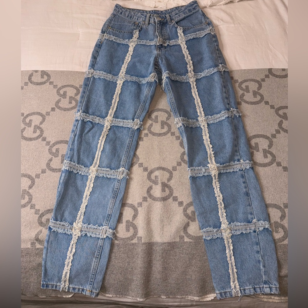 Ragged Denim Jeans with frayed detail , 26 - Picture 2 of 11